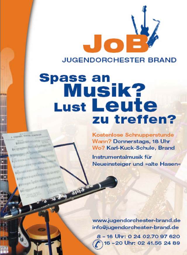 Plakat - Spa&szlig; an Musik - Jugendorchester Brand